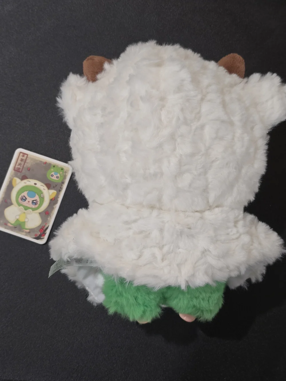 Baby Three Im Not A Warrior Frog with Sheep Cape Design Face & Eyes